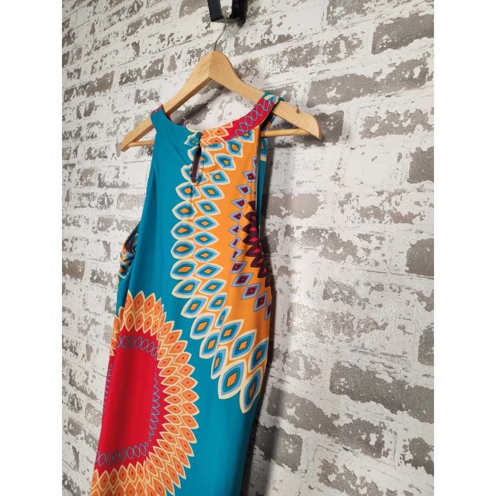 ARYEH Anthropologie Sun Dress Size Large‎ Coloful Stretch Comfy Jersey Boho - Picture 9 of 13